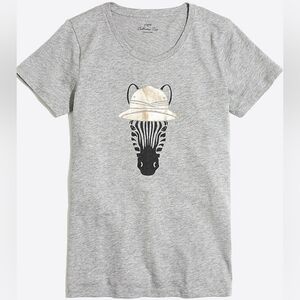 J. Crew Factory Zebra Collector Tee